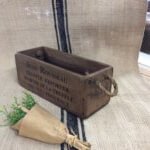 box crate trug wooden vintage stencilled for sale