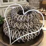 Rustic wrought iron hearts, from arkvintage.com