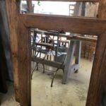 mirror, rustic, reclaimed, industrial wooden frames rustic