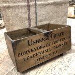 Wooden Vintage Style Boxes crates trugs stencilled