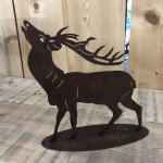 Rusty Metal Deer from arkvintage.com. Lazer cut steel left to naturally rust. Great for indoors or out. Only one left. £18.95. Delivery £3.95 to main land UK.