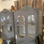 vintage, armoire, painted furniture, french, cupboard, cabinet