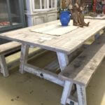 Vintage, A frame dining table, 7 foot.