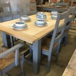 Country kitchen wooden table