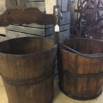 Wood milk churn buckets