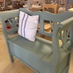 painted bench seating vintage pine interiors