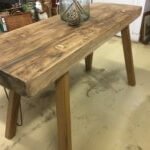 vintage table console side hall table