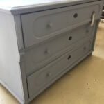 This is a beautiful Large chest of drawers from France. It has been repainted at some stage and has had some minor restoration.