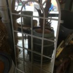 Mirrored Original large Cast Iron Window frame mirror