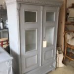 French, cabinet, painted, vintage