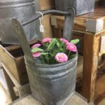 Galvanised buckets arkvintage