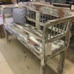 Original vintage French bench.