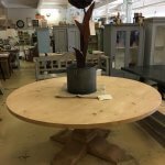 Table: Large Round pine dining