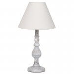 Lamp including shade. vintage style painted