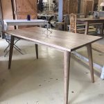 Oak table with a retro twist