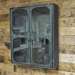 Metal 2 Door Cabinet industrial cupboard shelf shelving display