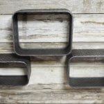 Industrial Style Metal Wall Shelves from arkvintage online buy shop P&P. Great gritty urban look. 3 sizes available, and you can buy the set of 3 too, (1 large 1 medium and 1 small) See pictures for detail and the set of 3.