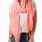 Scarf Stitched Detail Tassels msh from arkvintage, a stunning scarf with eye an catching design, flowing lightweight feel with stitched detail and tassels. Available in 4 colours. shop buy now online in store camberley surrey teacher presents