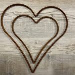 Metal Rusty Hearts from Arkvintage. Made from .5cm steel bar, naturally rusted. Various sizes available, see pictures for more detail. Available for postage or collection online.